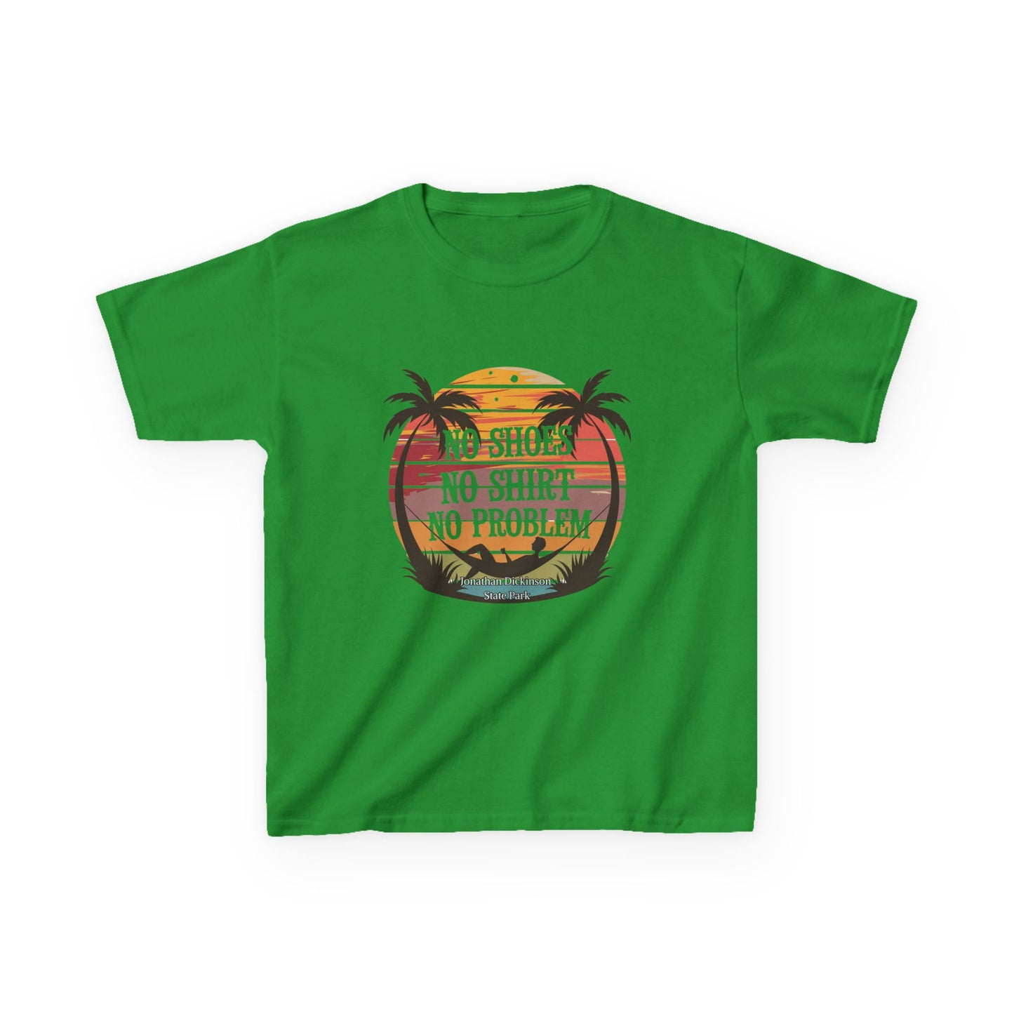 Jonathan Dickinson State Park No Shoes Kids Heavy Cotton™ Tee