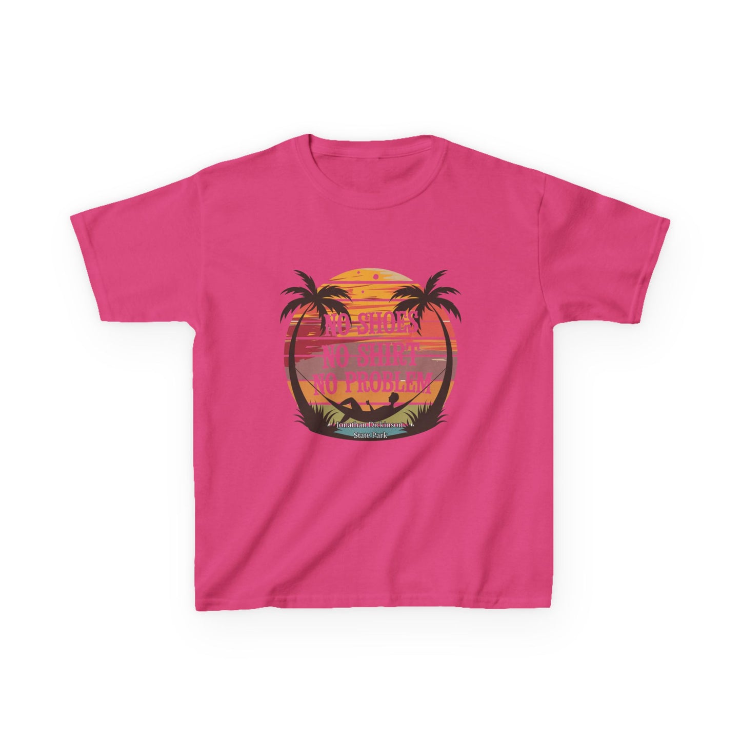 Jonathan Dickinson State Park No Shoes Kids Heavy Cotton™ Tee