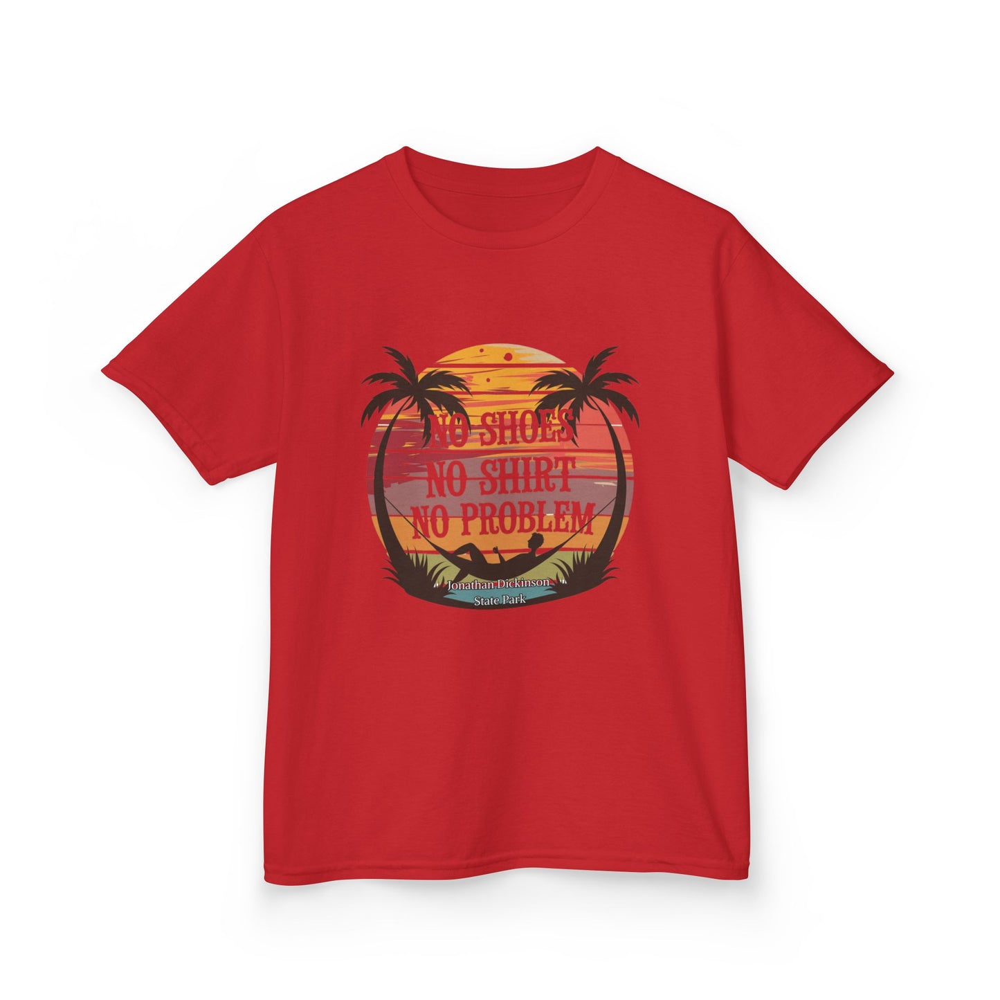 Jonathan Dickinson State Park No Shoes Kids Heavy Cotton™ Tee