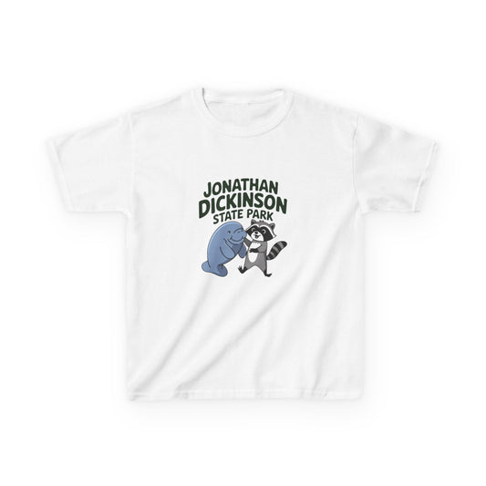 Jonathan Dickinson Manatee and Racoon Kids Heavy Cotton™ Tee