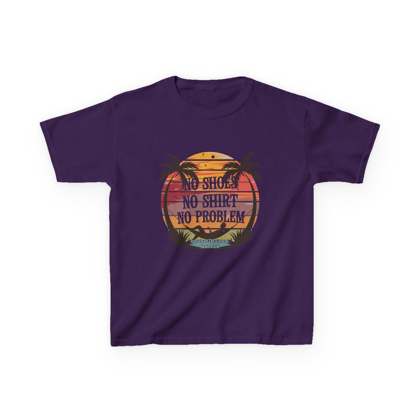 Jonathan Dickinson State Park No Shoes Kids Heavy Cotton™ Tee