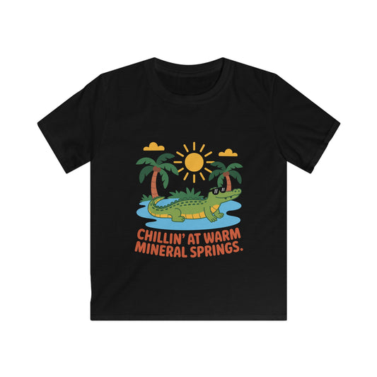 Chillin’ Alligator Florida T-Shirt – Fun Vacation Souvenir Warm Mineral Springs