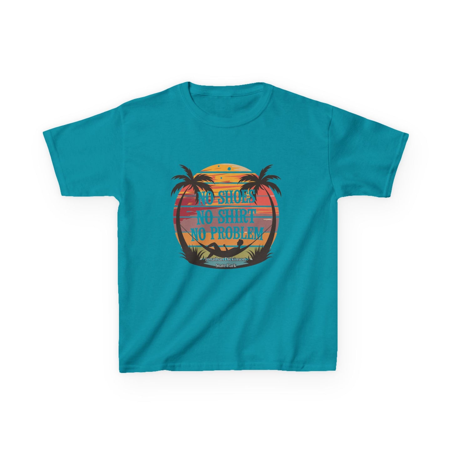 Jonathan Dickinson State Park No Shoes Kids Heavy Cotton™ Tee