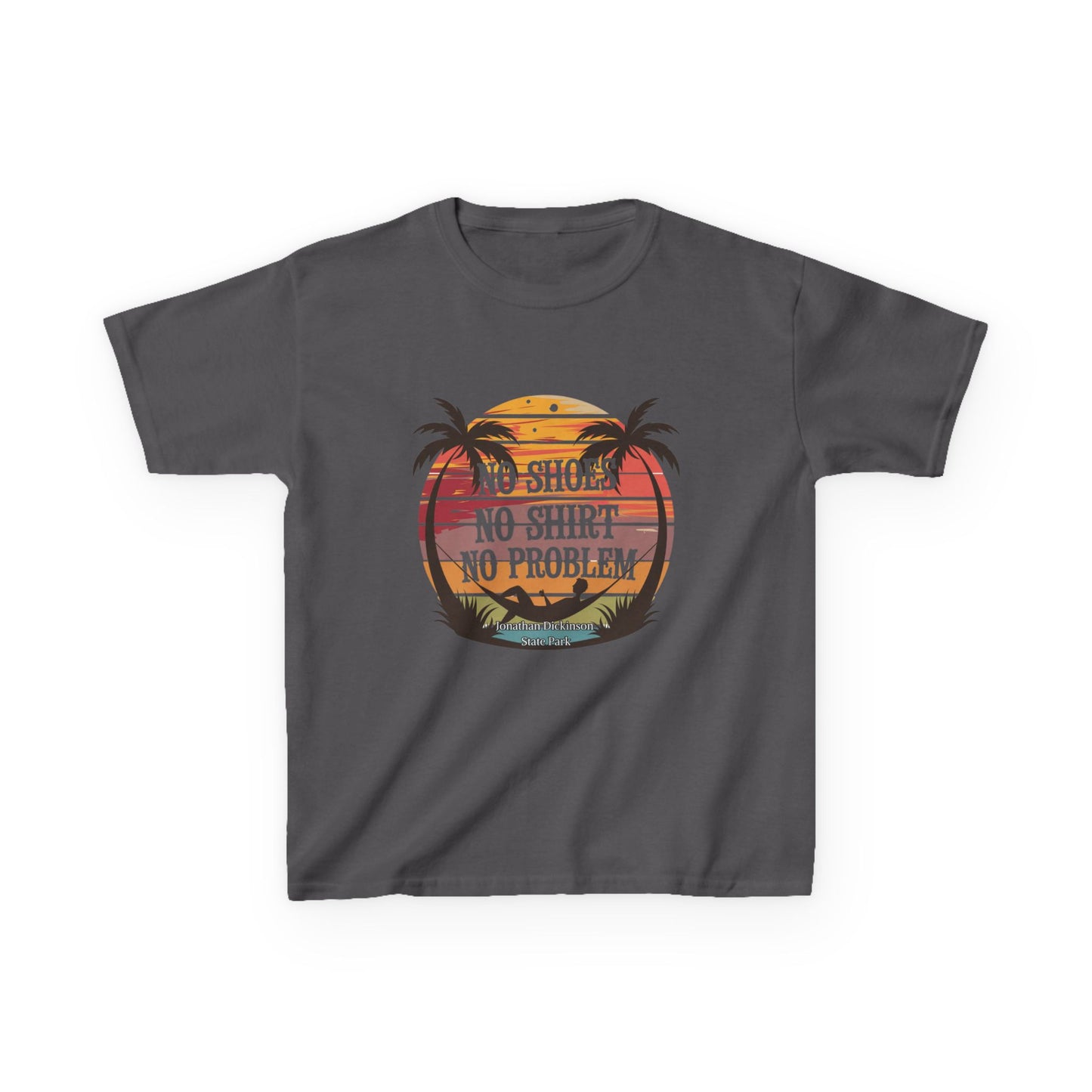 Jonathan Dickinson State Park No Shoes Kids Heavy Cotton™ Tee