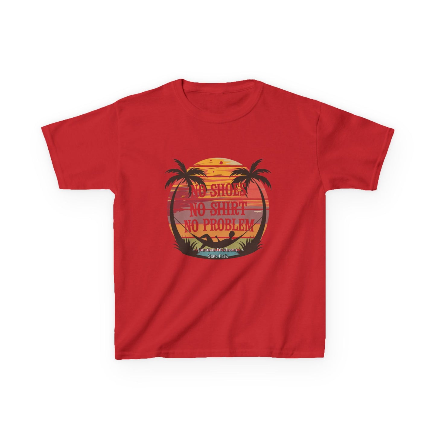 Jonathan Dickinson State Park No Shoes Kids Heavy Cotton™ Tee