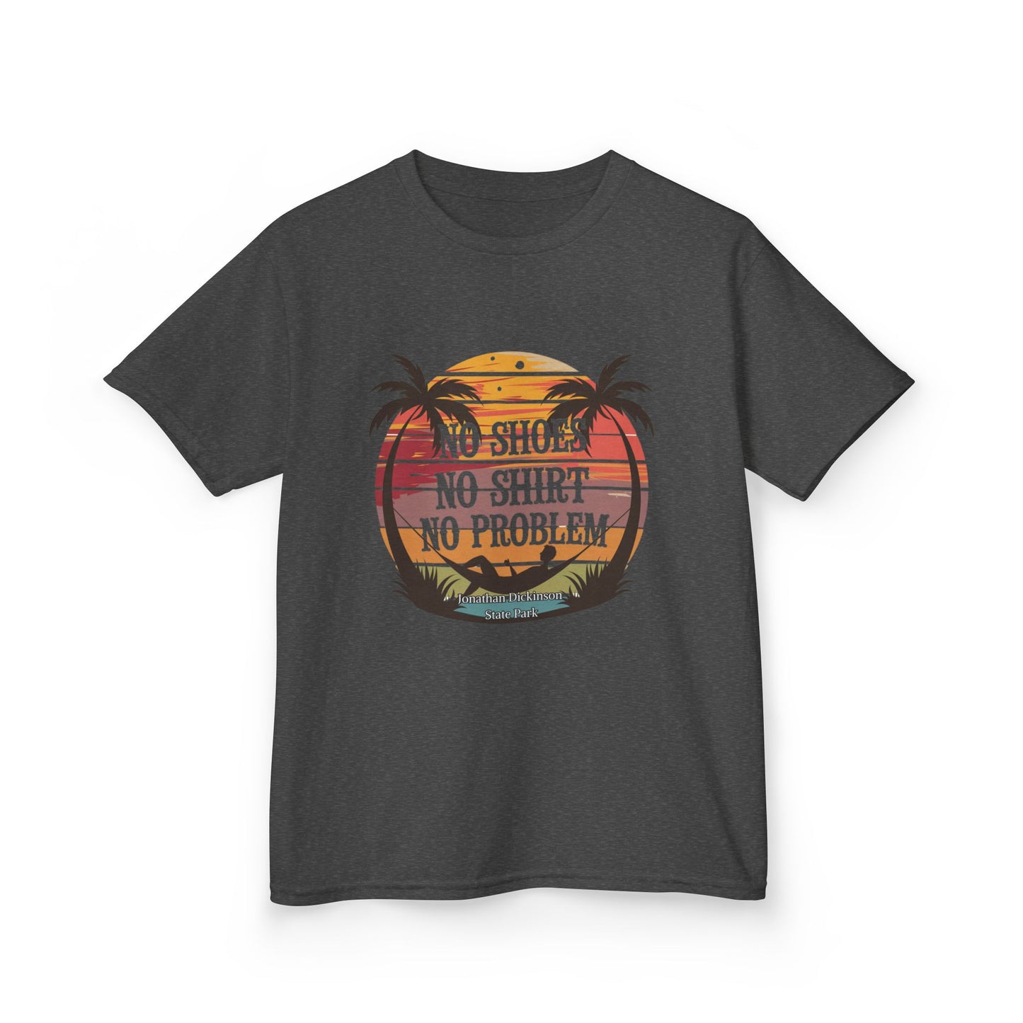 Jonathan Dickinson State Park No Shoes Kids Heavy Cotton™ Tee