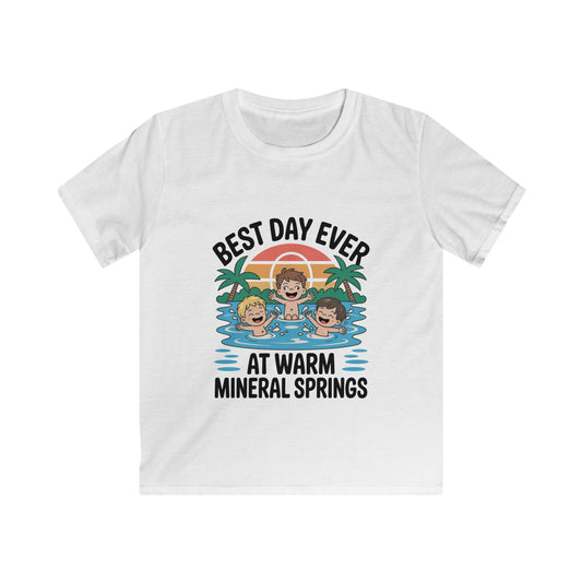 Best Day Ever Kids Vacation T-Shirt – Family Trip Souvenir Warm Mineral Springs