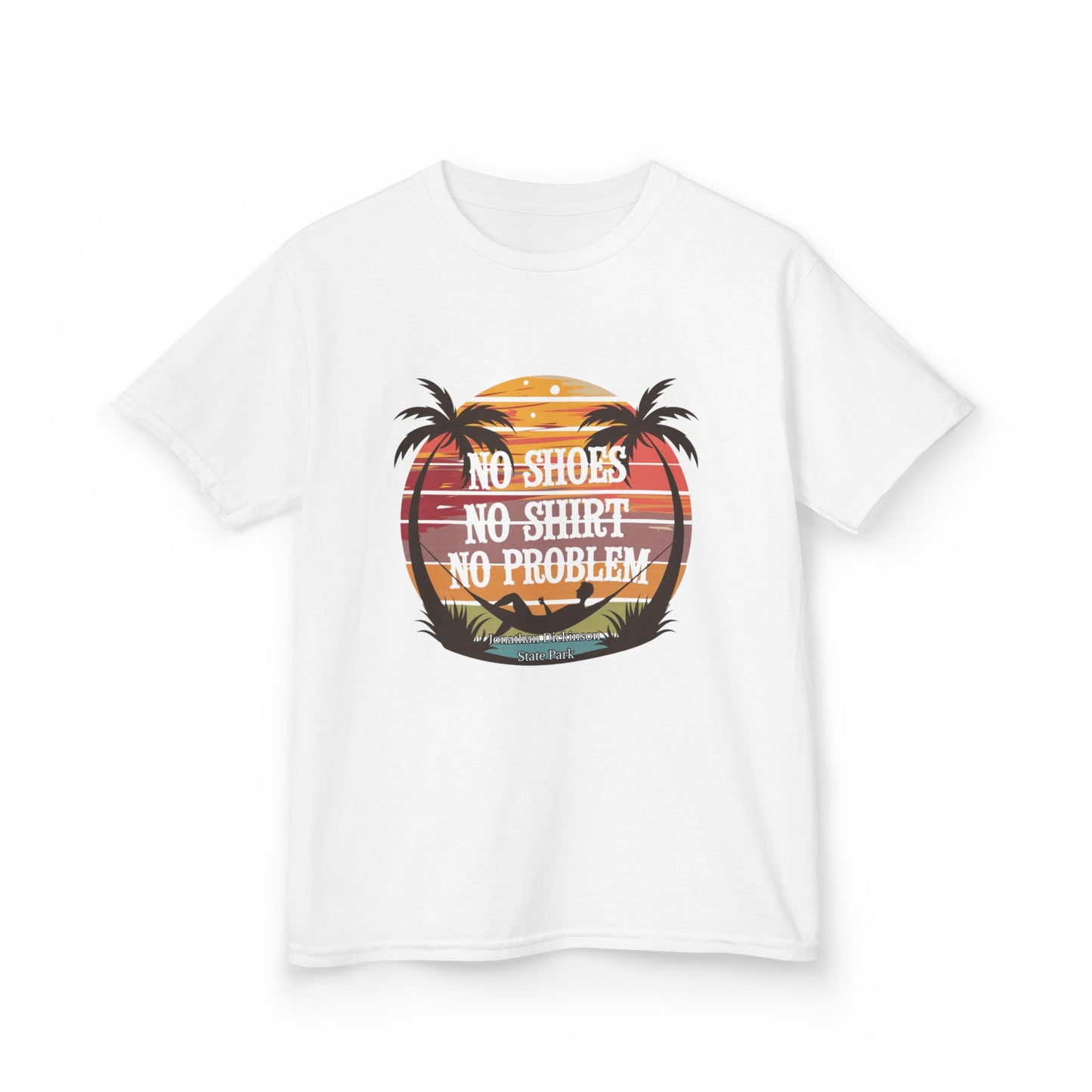 Jonathan Dickinson State Park No Shoes Kids Heavy Cotton™ Tee