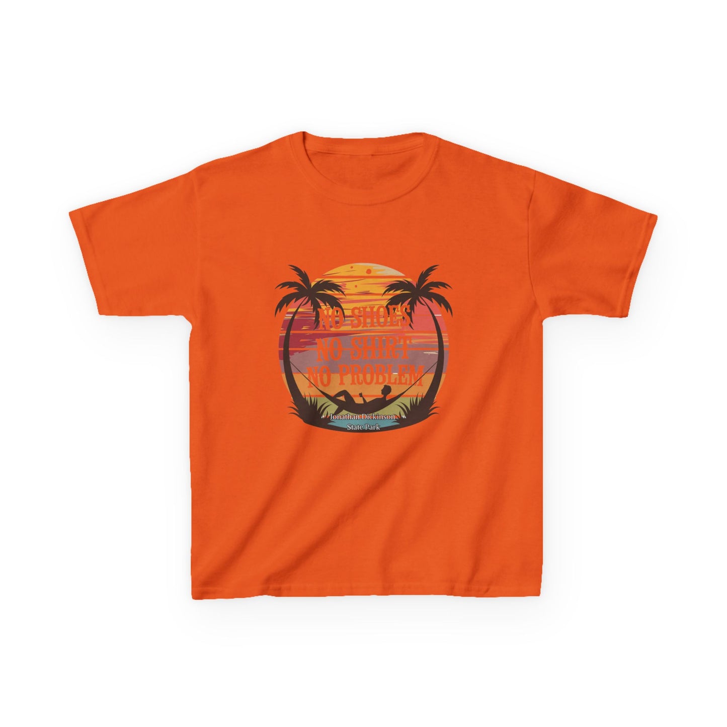 Jonathan Dickinson State Park No Shoes Kids Heavy Cotton™ Tee