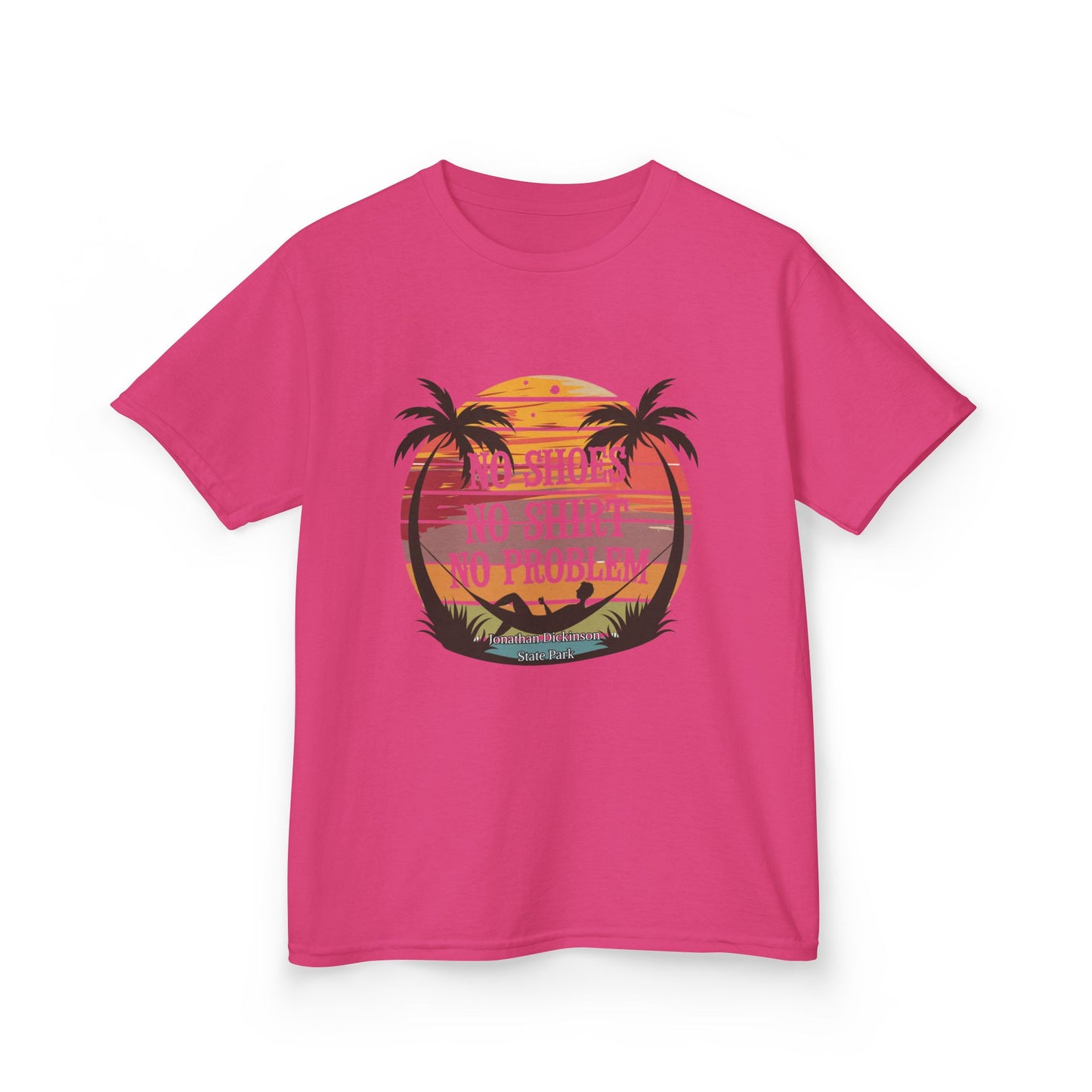 Jonathan Dickinson State Park No Shoes Kids Heavy Cotton™ Tee