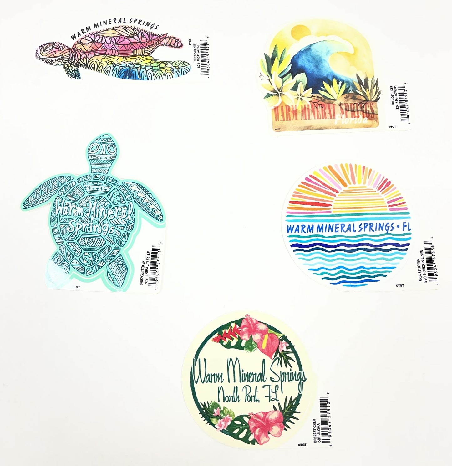 Warm Mineral Springs Florida Sticker Collection 6