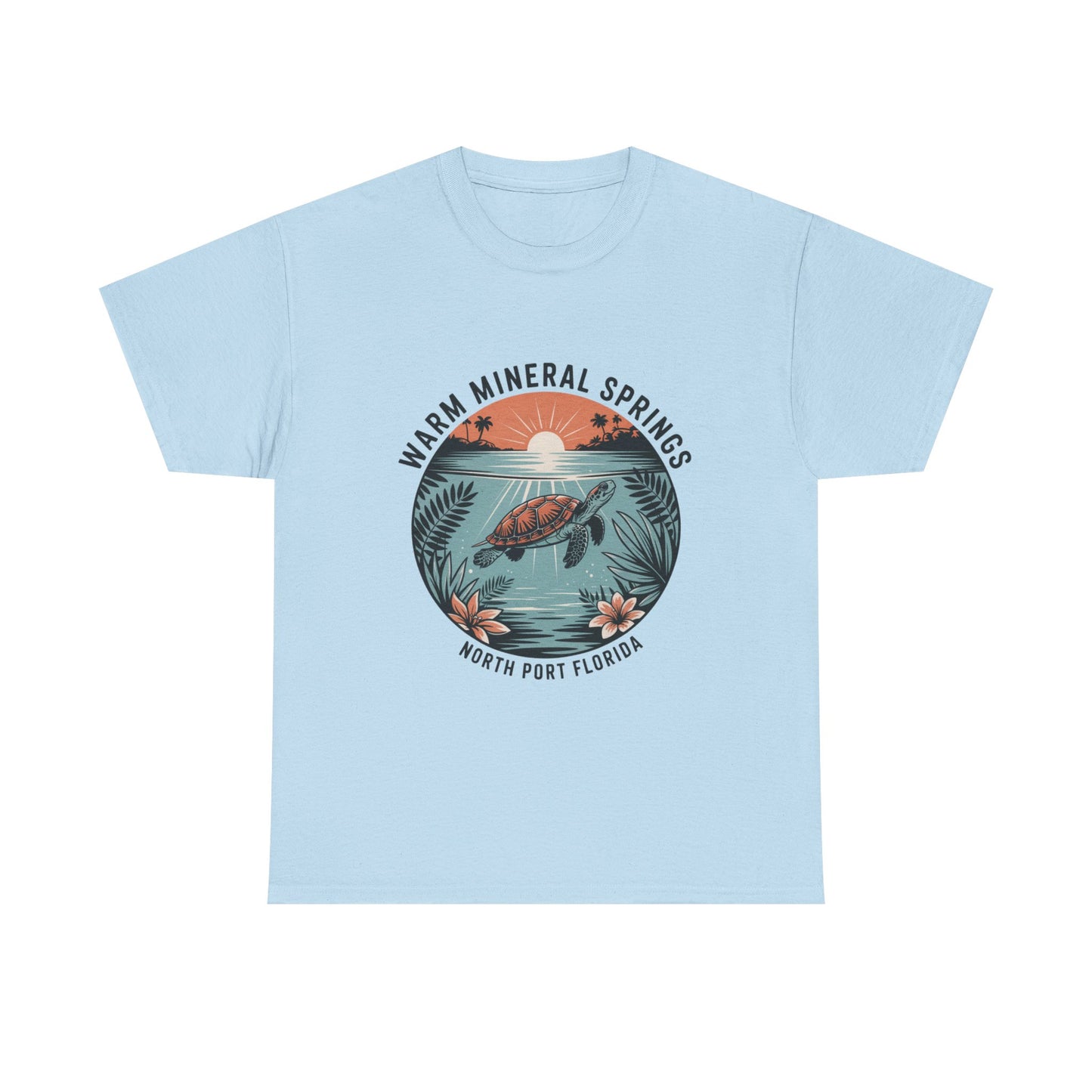 Warm Mineral Springs North Port Florida Turtle Graphic T-Shirt