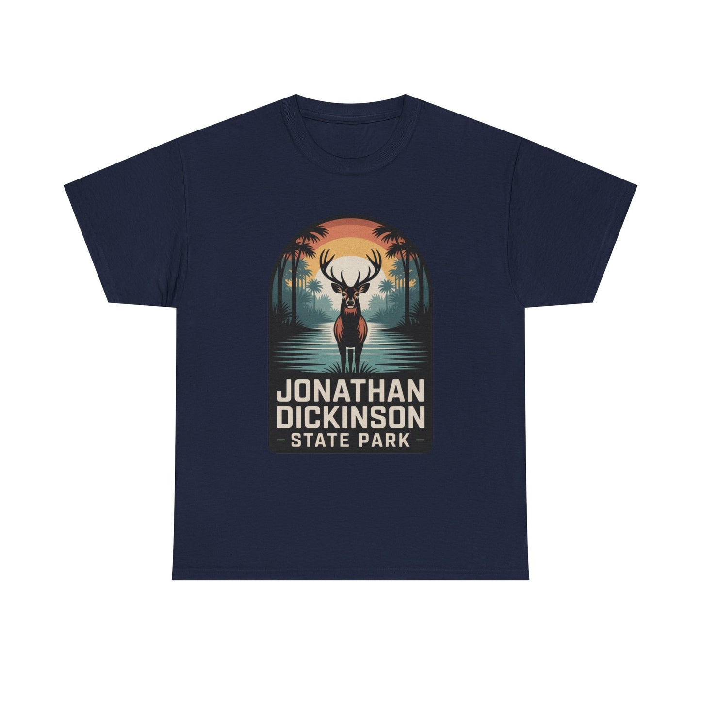 Jonathan Dickinson State Park Deer T-Shirt – Adult Florida Wildlife Sunset Nature Tee