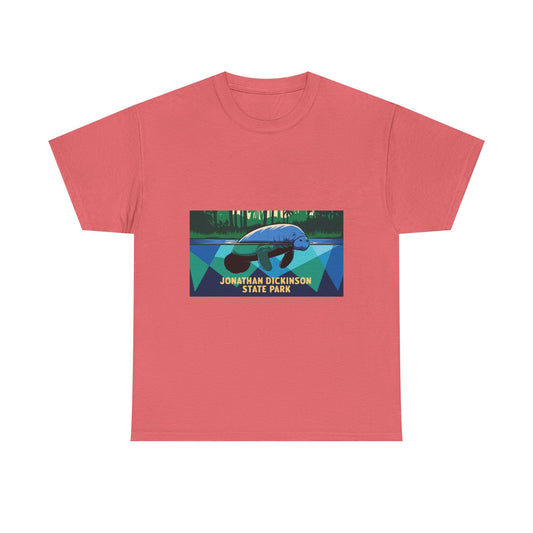 Jonathan Dickinson Manatee Adult Unisex Heavy Cotton Tee