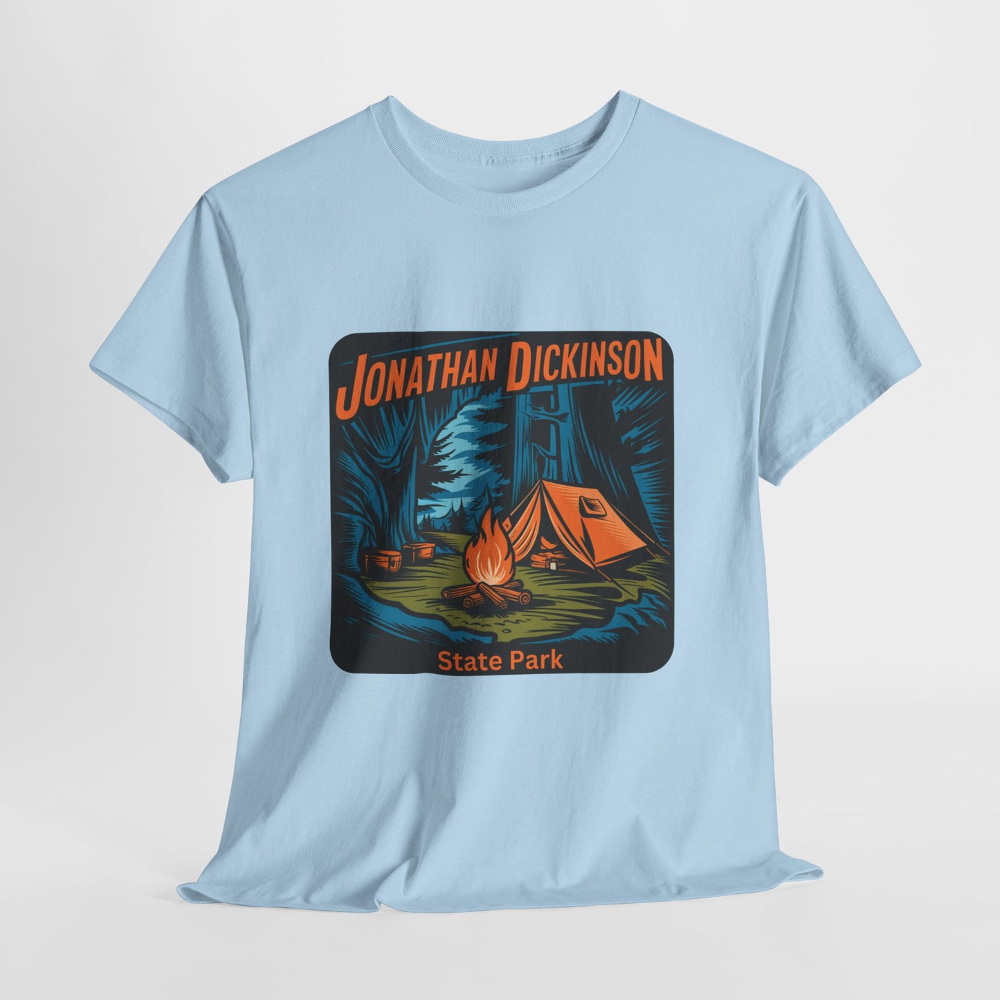 Camping Adventure T-Shirt – Jonathan Dickinson State Park Florida Campfire Nature Tee