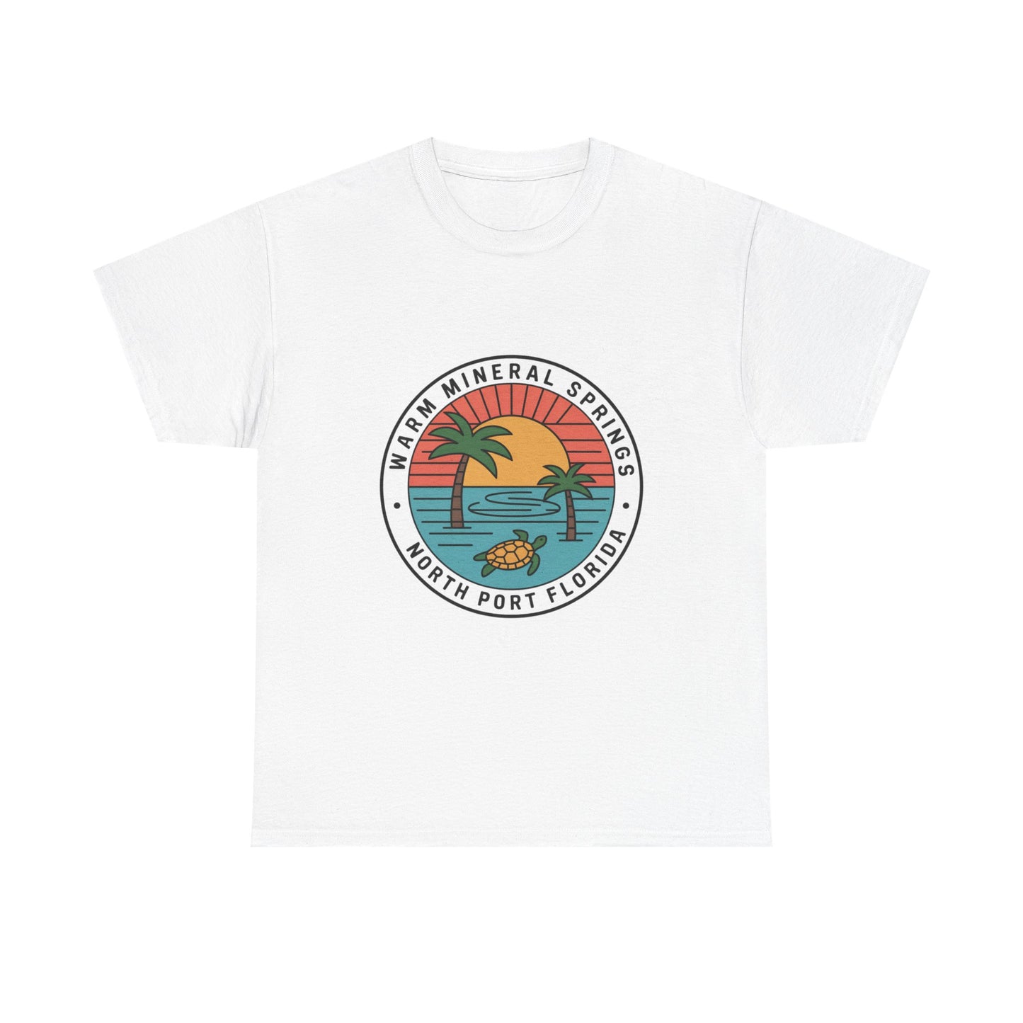 Warm Mineral Springs Florida Turtle Sunset T-Shirt