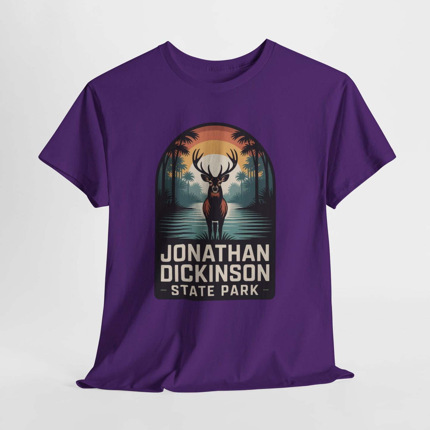 Jonathan Dickinson State Park Deer T-Shirt – Adult Florida Wildlife Sunset Nature Tee