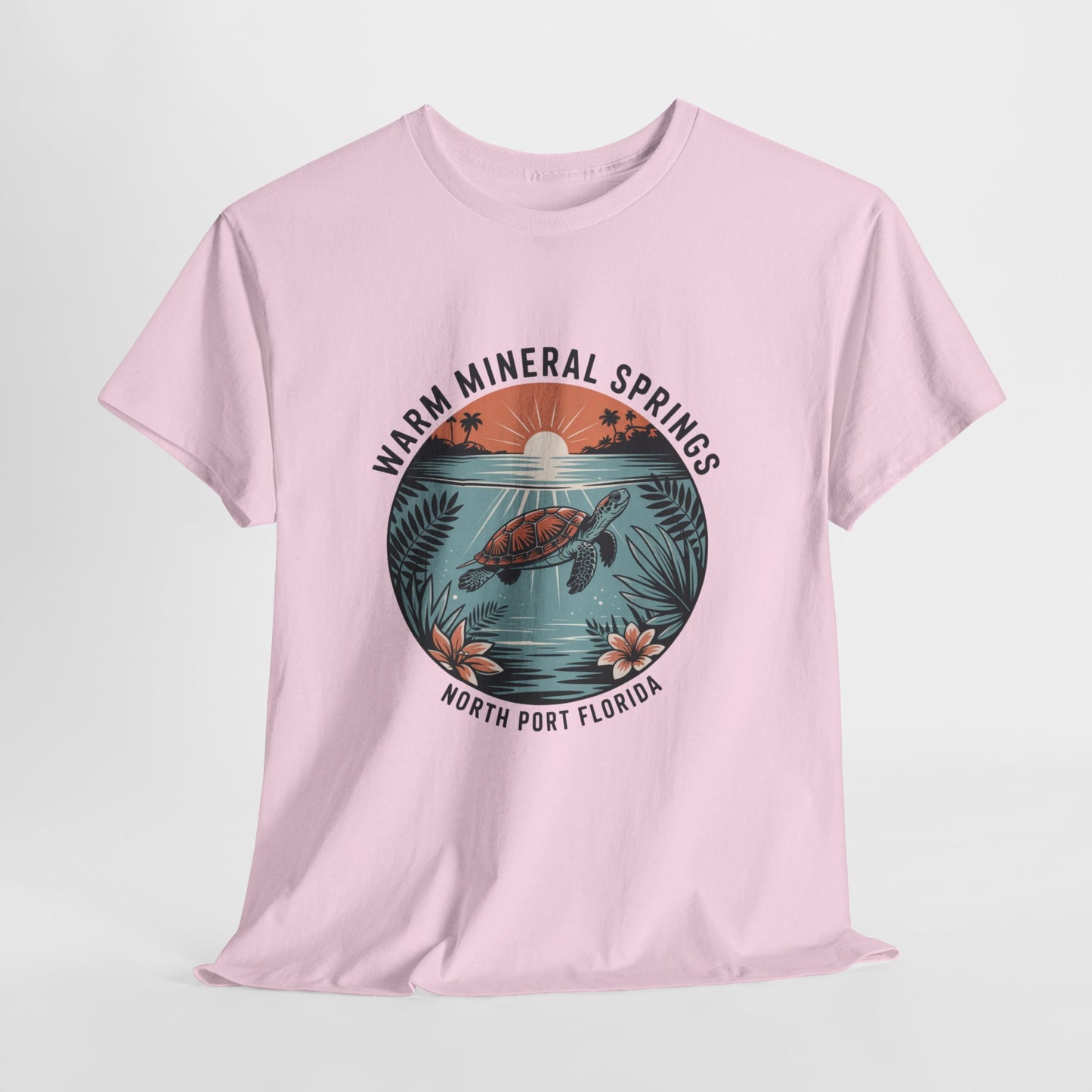 Warm Mineral Springs North Port Florida Turtle Graphic T-Shirt