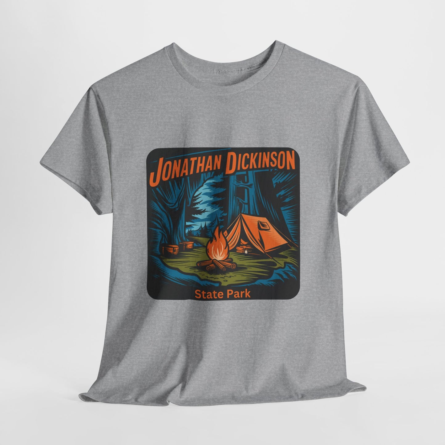 Camping Adventure T-Shirt – Jonathan Dickinson State Park Florida Campfire Nature Tee