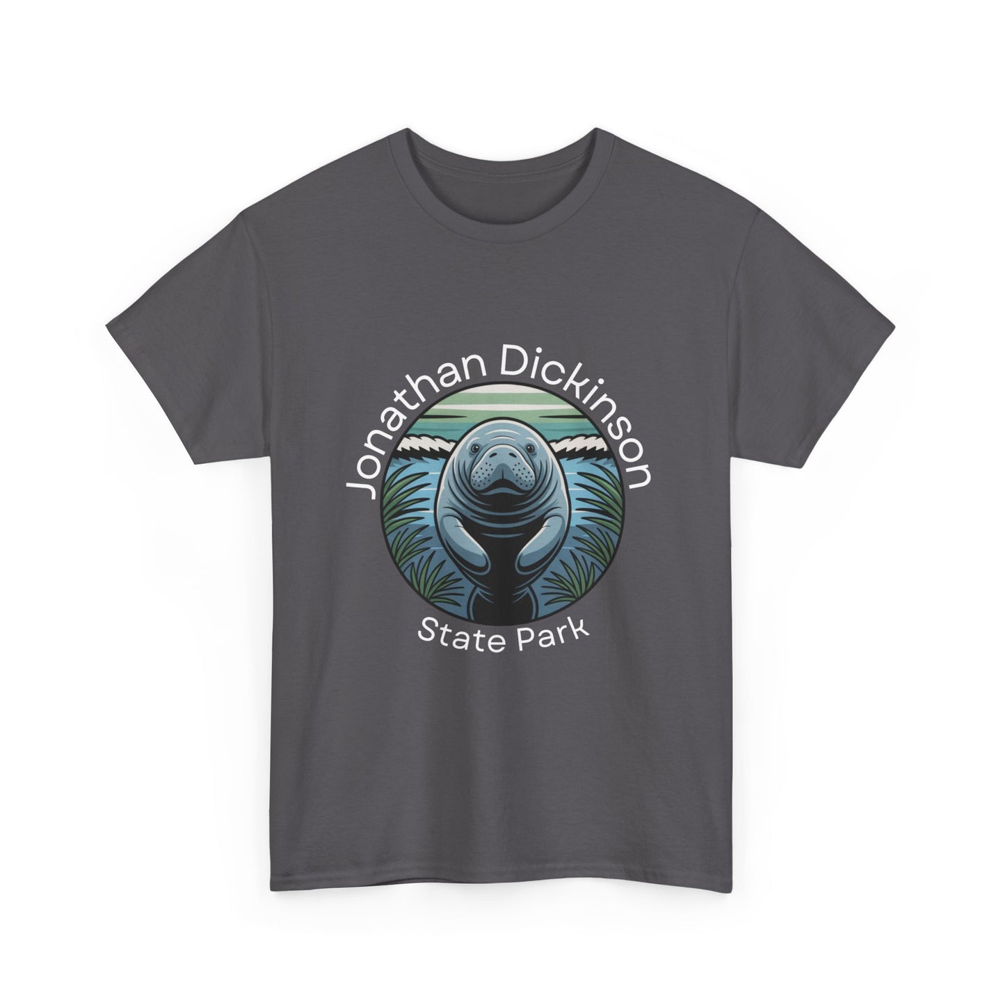 Coastal Manatee Circle T-Shirt – Jonathan Dickinson State Park Florida Nature Tee