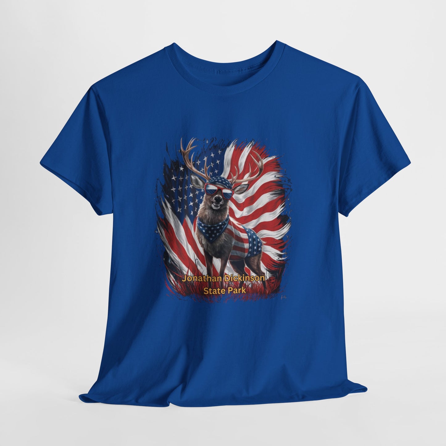4th of July Deer T-Shirt – Jonathan Dickinson State Park Patriotic USA Buck Tee