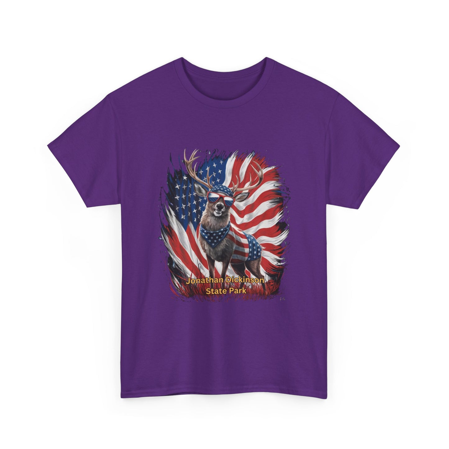4th of July Deer T-Shirt – Jonathan Dickinson State Park Patriotic USA Buck Tee