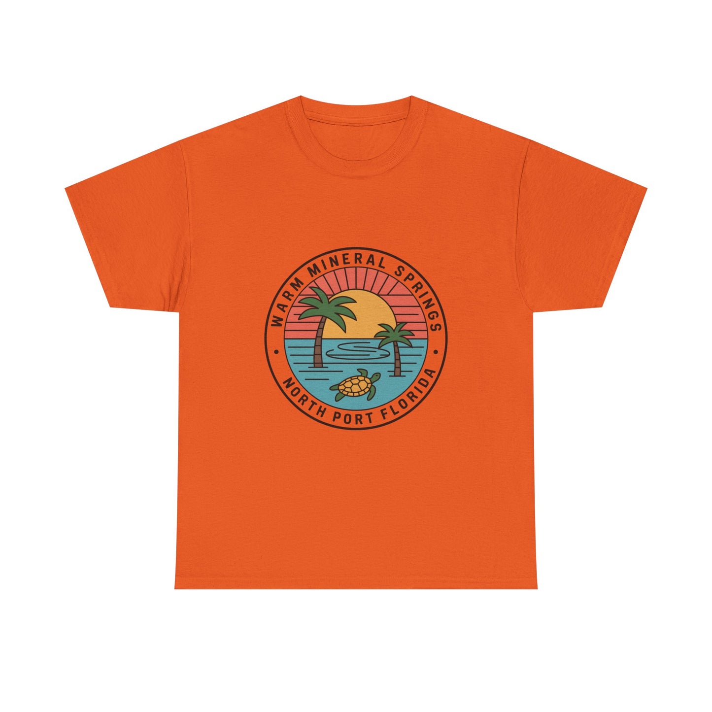 Warm Mineral Springs Florida Turtle Sunset T-Shirt