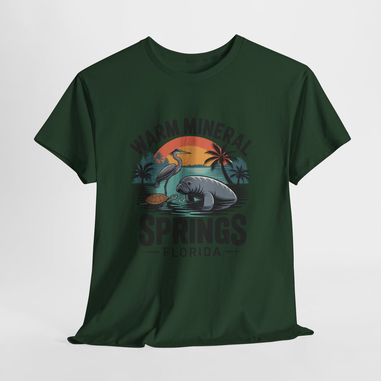 Warm Mineral Springs Florida Wildlife Sunset T-Shirt