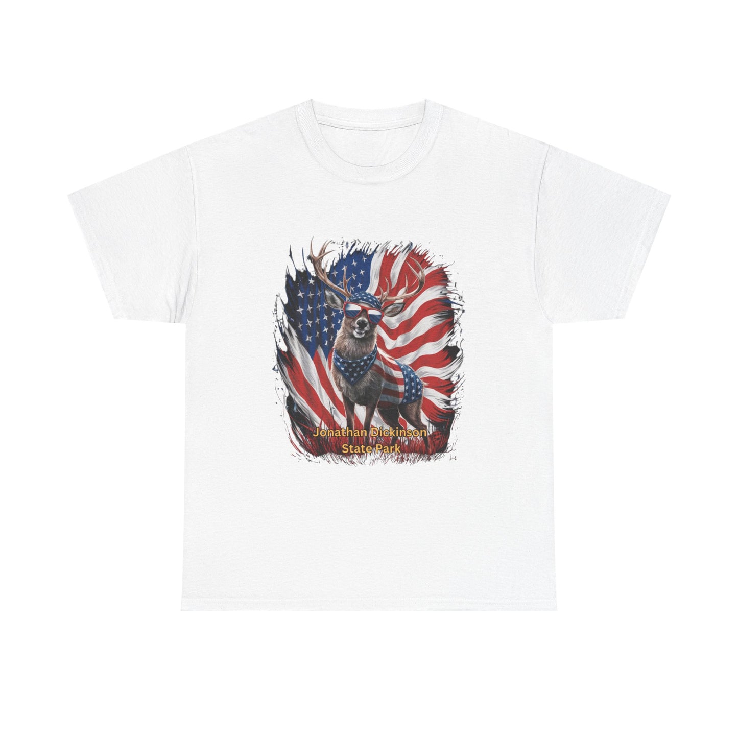 4th of July Deer T-Shirt – Jonathan Dickinson State Park Patriotic USA Buck Tee