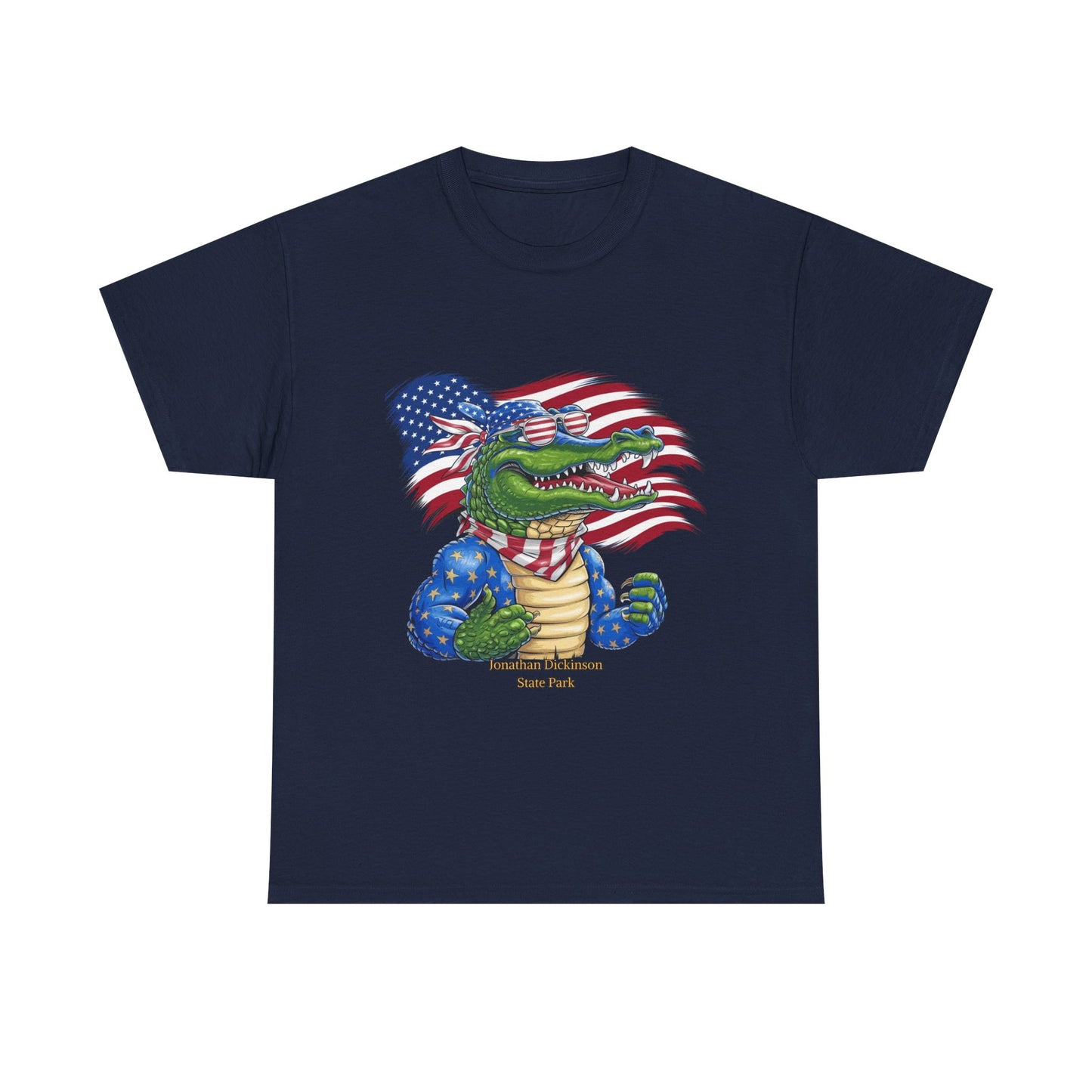 4th of July Alligator T-Shirt – Jonathan Dickinson State Park Patriotic USA Gator Tee