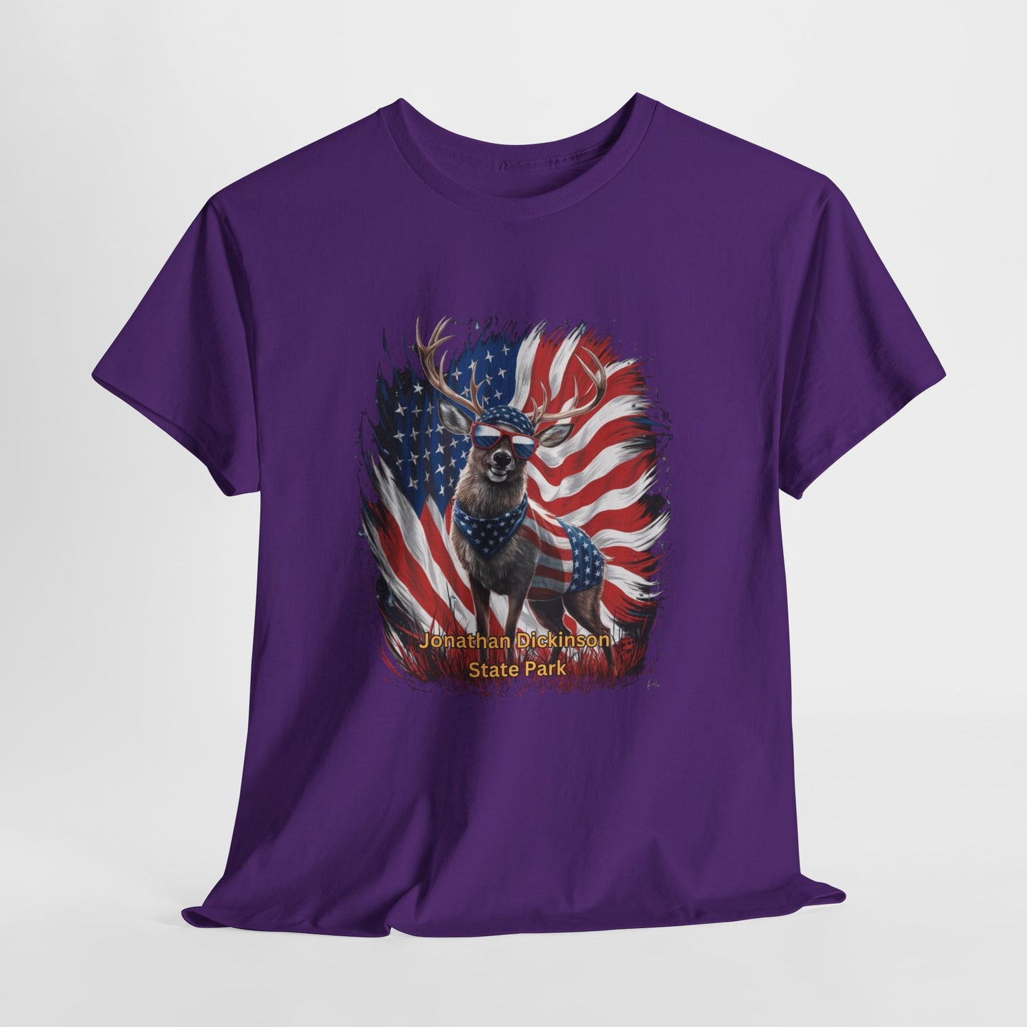 4th of July Deer T-Shirt – Jonathan Dickinson State Park Patriotic USA Buck Tee