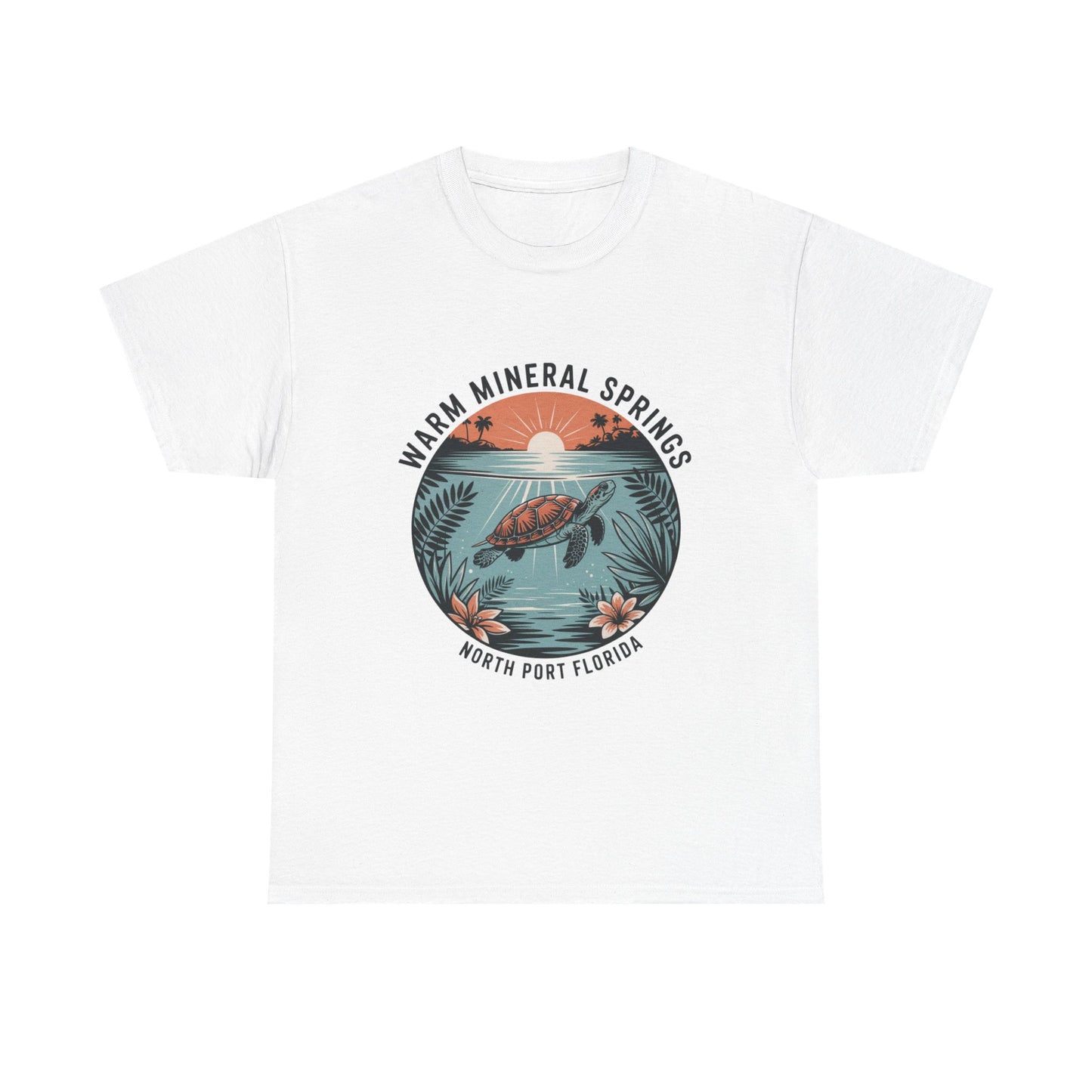 Warm Mineral Springs North Port Florida Turtle Graphic T-Shirt