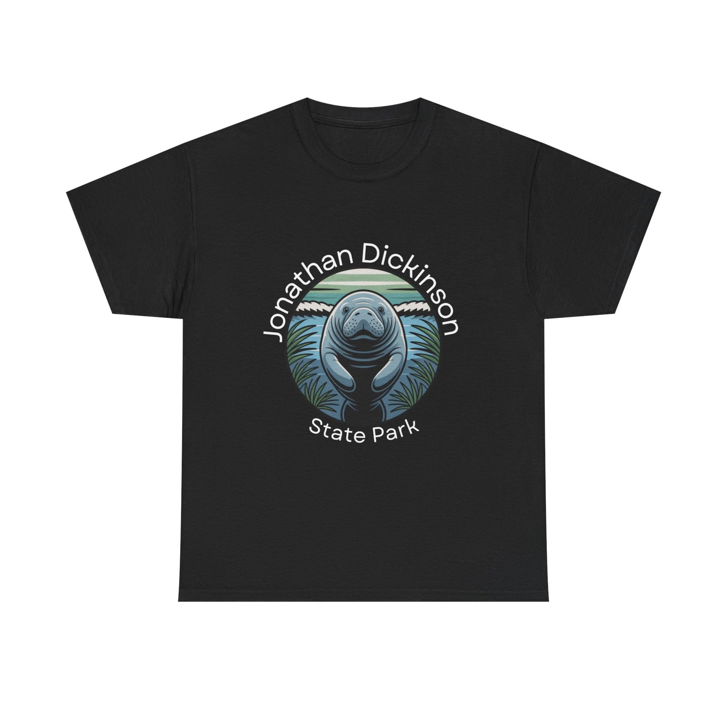 Coastal Manatee Circle T-Shirt – Jonathan Dickinson State Park Florida Nature Tee