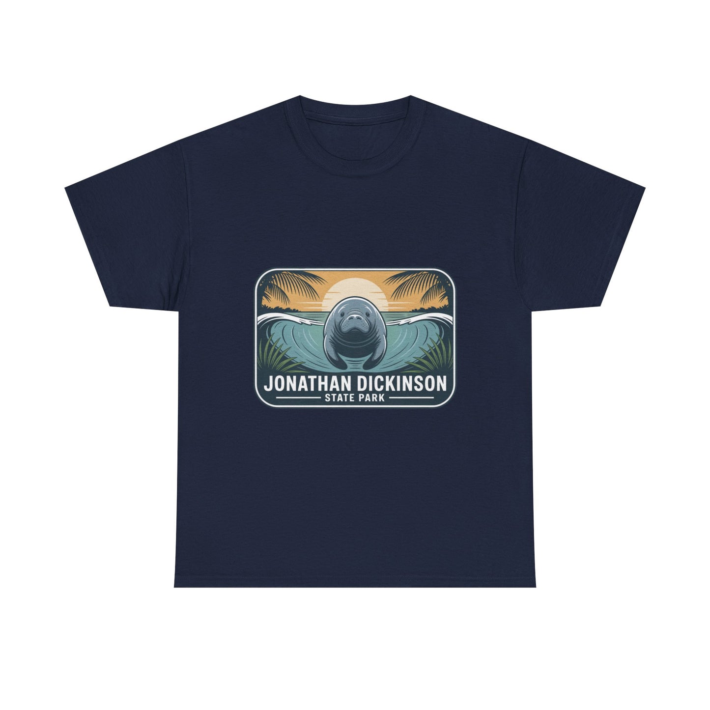 Manatee Badge T-Shirt – Jonathan Dickinson State Park Florida Nature Tee