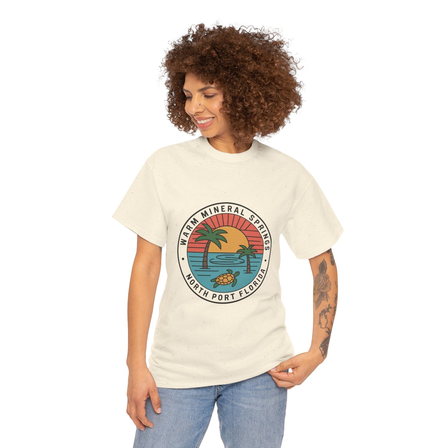 Warm Mineral Springs Florida Turtle Sunset T-Shirt