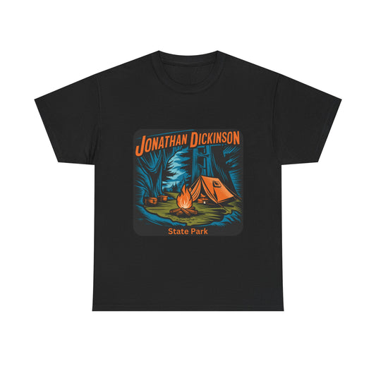 Camping Adventure T-Shirt – Jonathan Dickinson State Park Florida Campfire Nature Tee