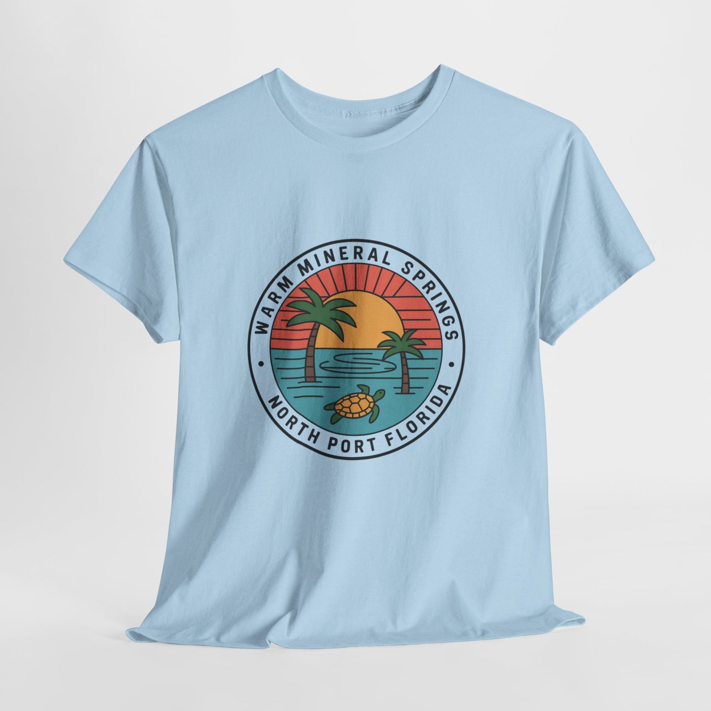 Warm Mineral Springs Florida Turtle Sunset T-Shirt