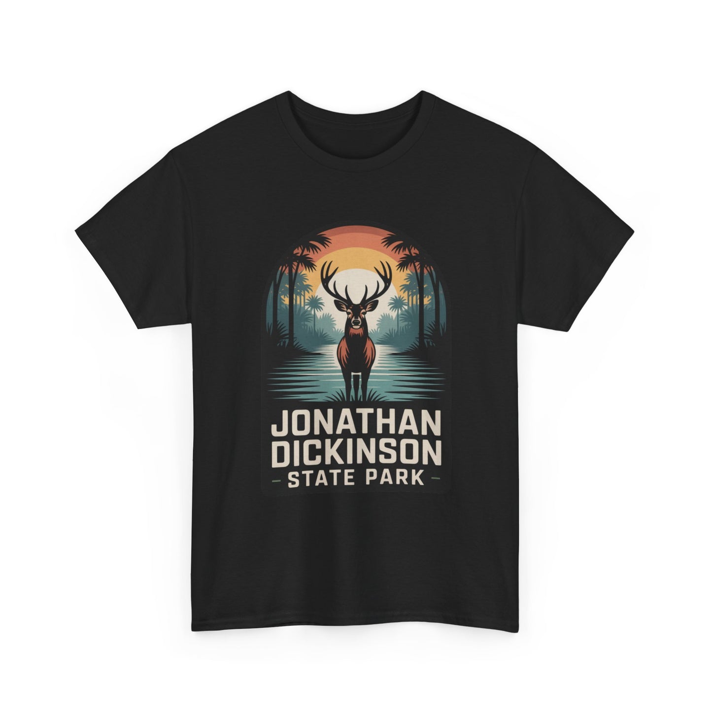 Jonathan Dickinson State Park Deer T-Shirt – Adult Florida Wildlife Sunset Nature Tee