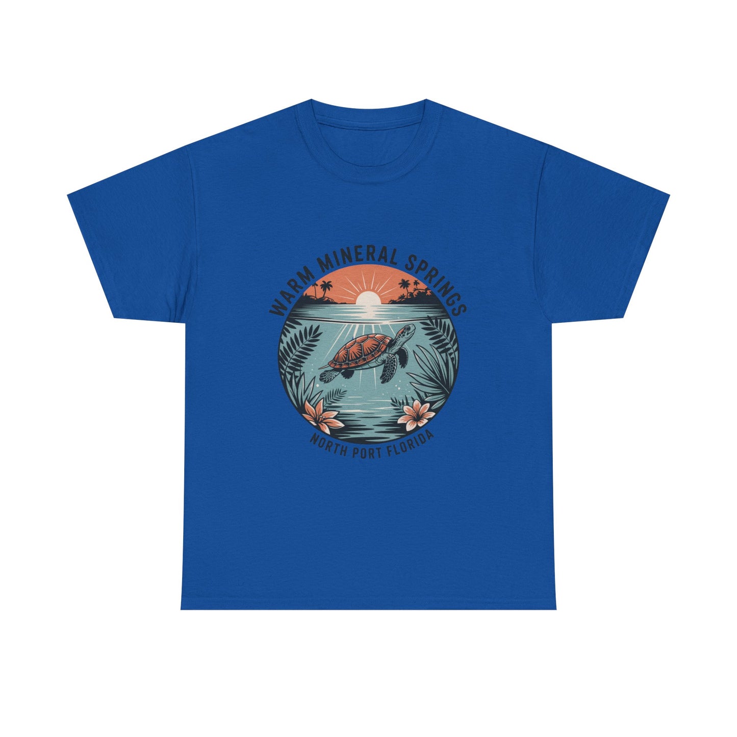 Warm Mineral Springs North Port Florida Turtle Graphic T-Shirt