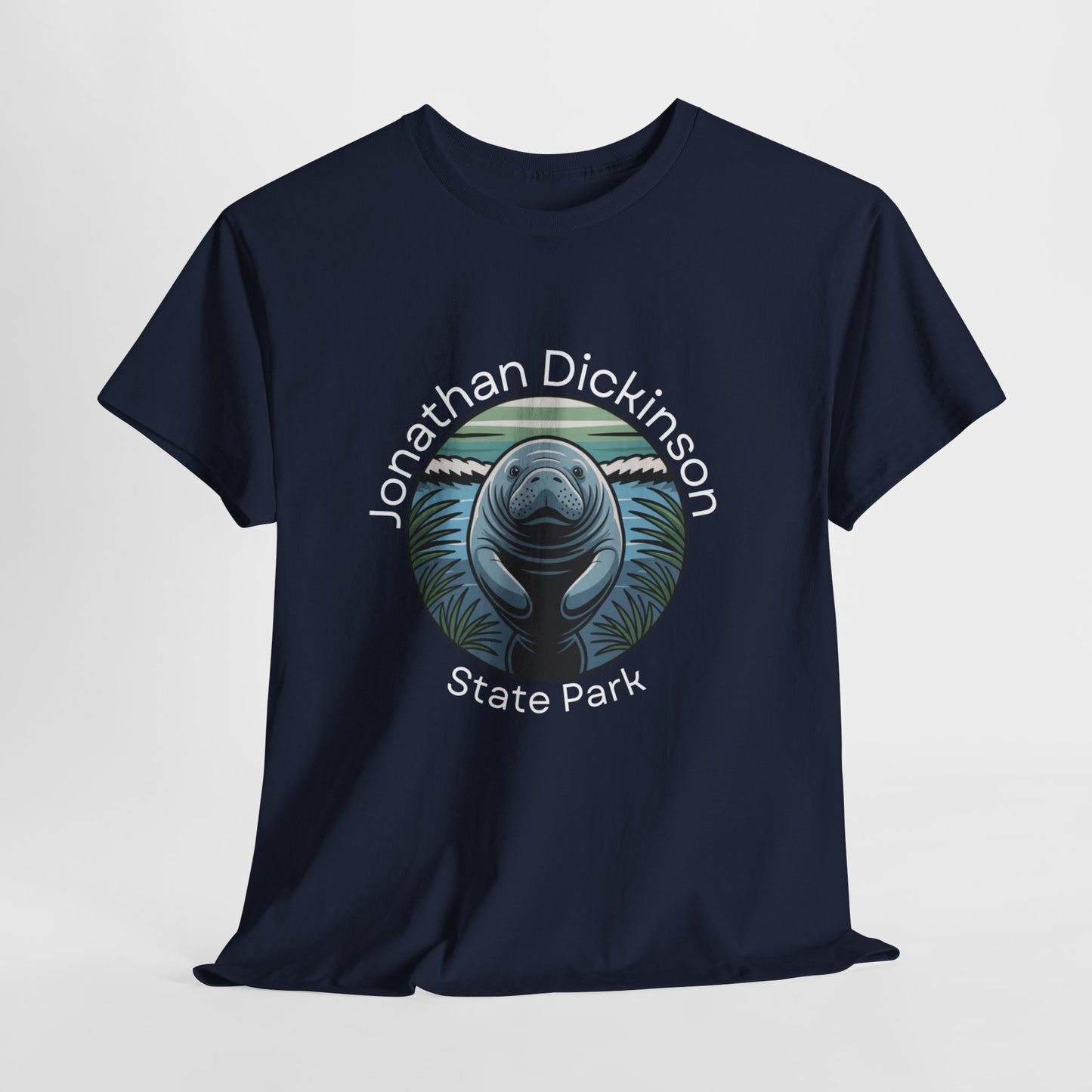 Coastal Manatee Circle T-Shirt – Jonathan Dickinson State Park Florida Nature Tee