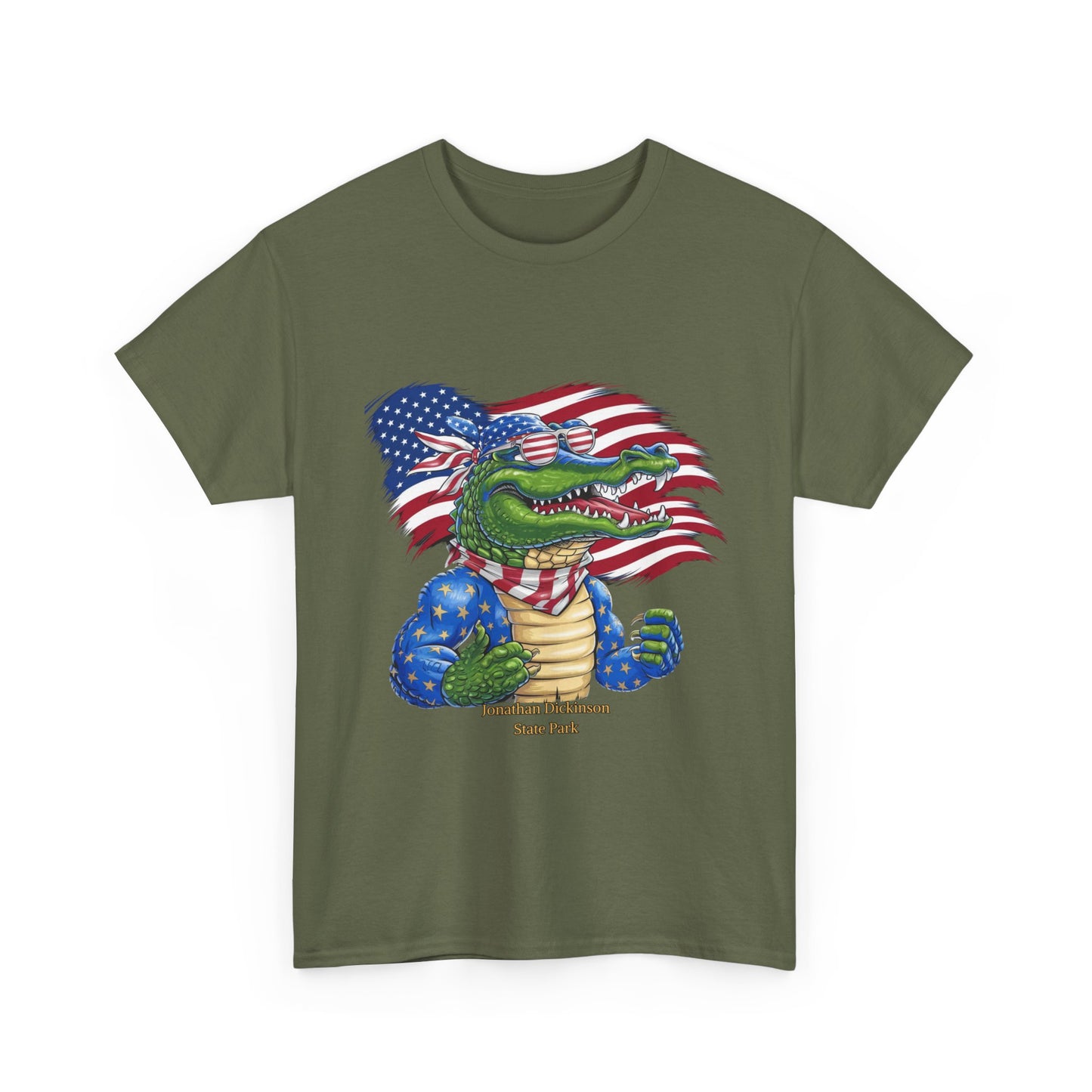4th of July Alligator T-Shirt – Jonathan Dickinson State Park Patriotic USA Gator Tee