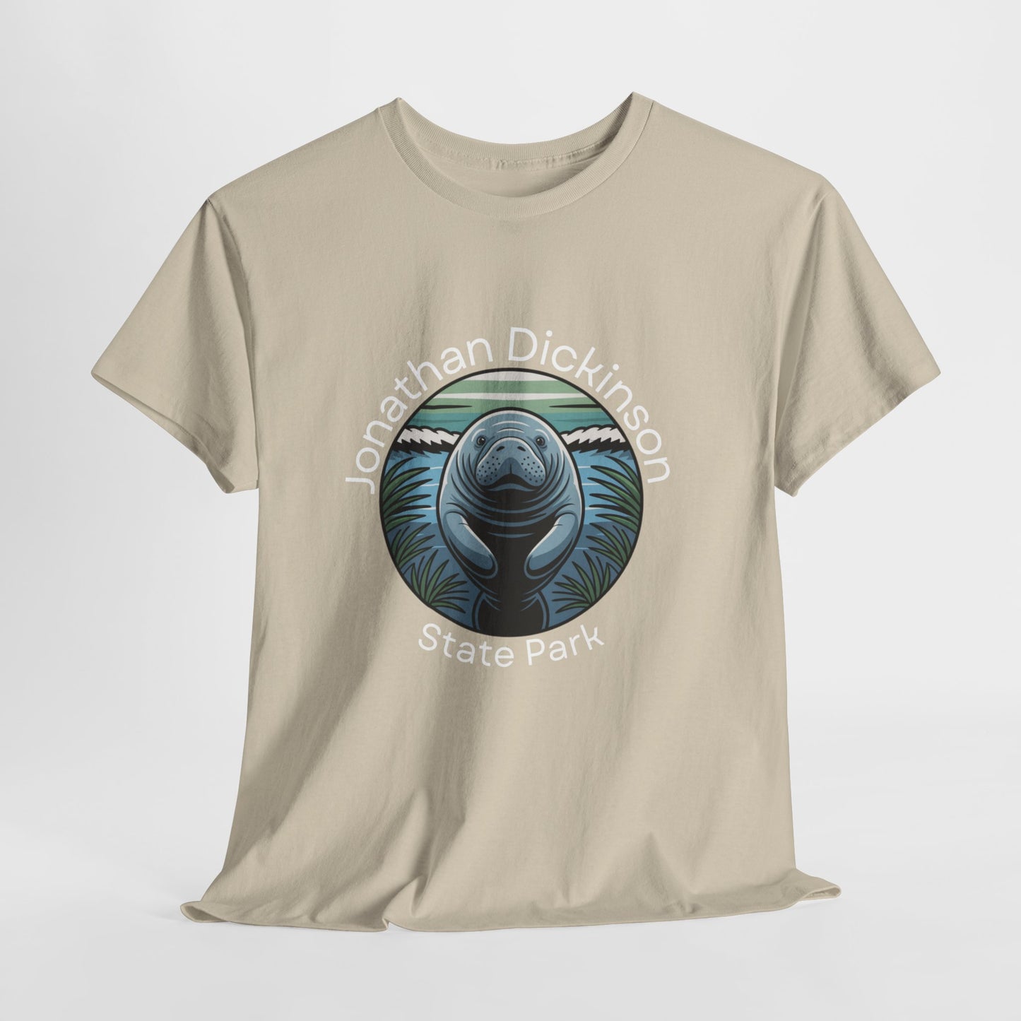 Coastal Manatee Circle T-Shirt – Jonathan Dickinson State Park Florida Nature Tee