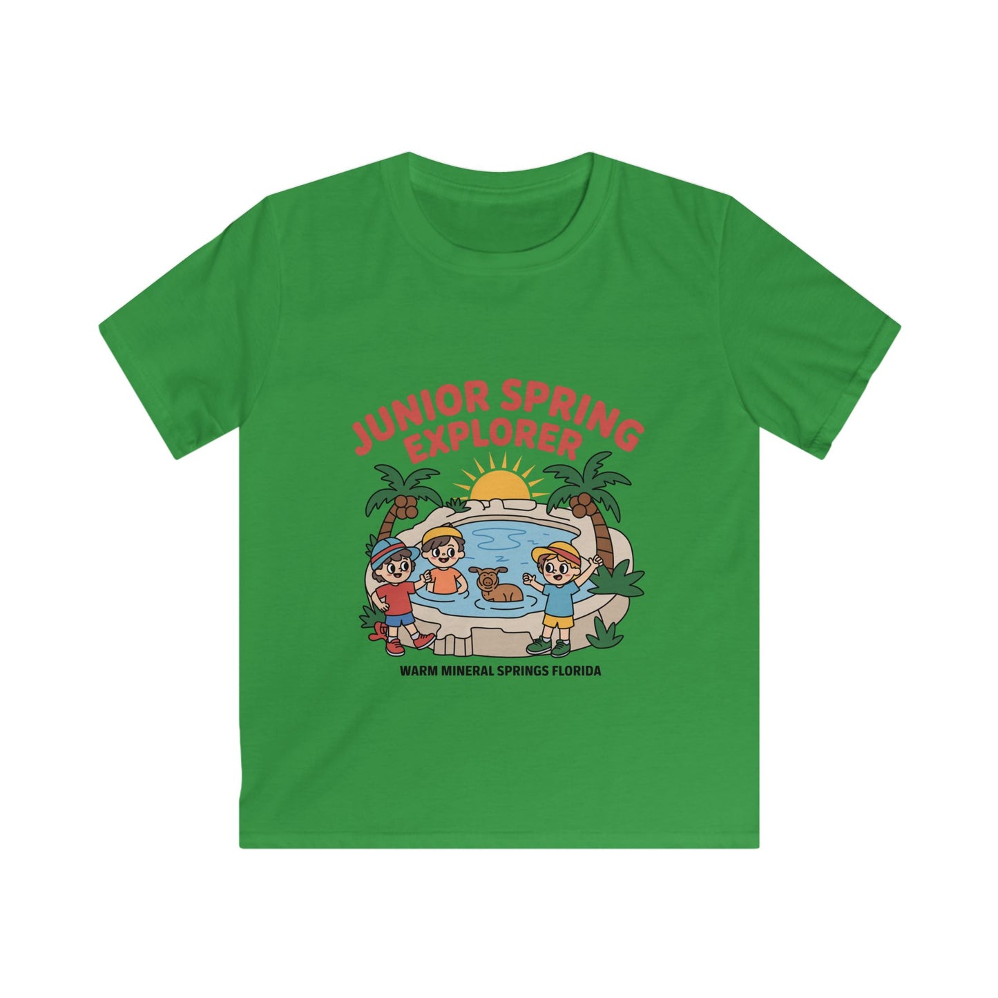 Warm Mineral Springs Junior Spring Explorer Kids T-Shirt – Florida Souvenir