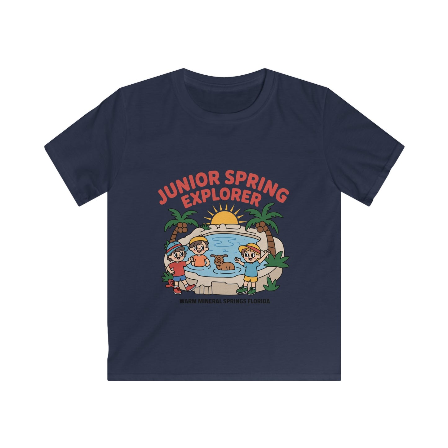 Warm Mineral Springs Junior Spring Explorer Kids T-Shirt – Florida Souvenir