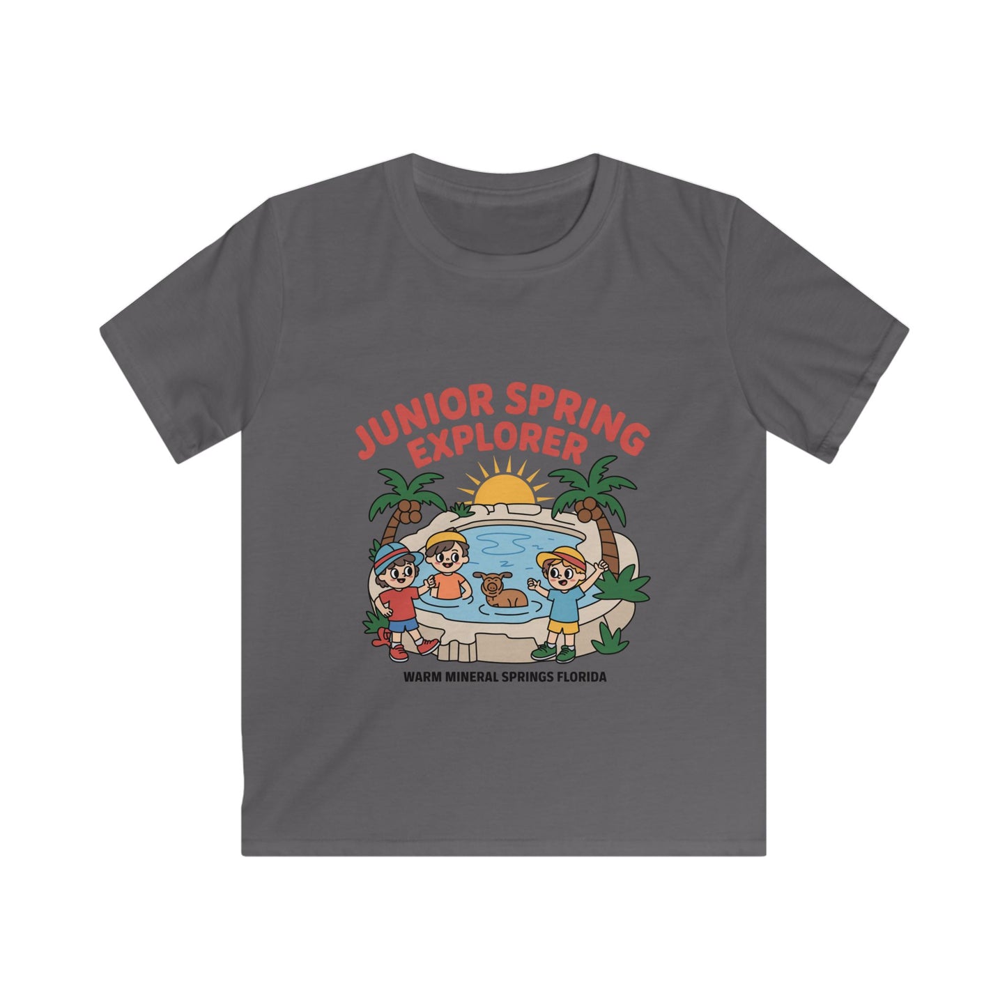 Warm Mineral Springs Junior Spring Explorer Kids T-Shirt – Florida Souvenir