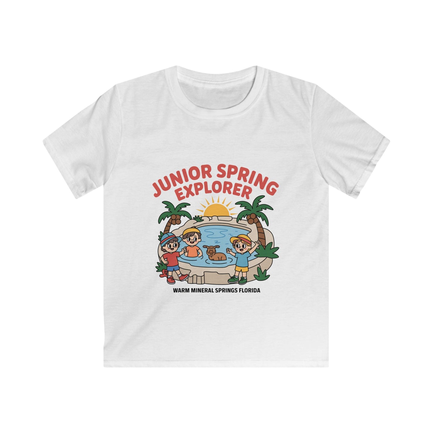 Warm Mineral Springs Junior Spring Explorer Kids T-Shirt – Florida Souvenir