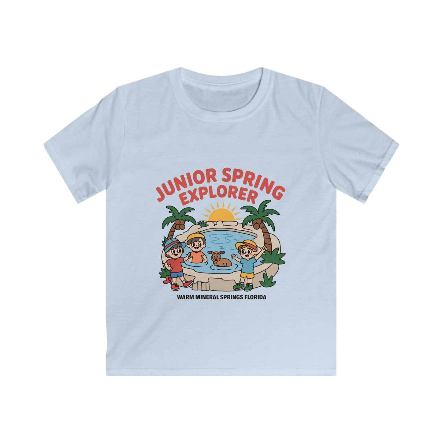 Warm Mineral Springs Junior Spring Explorer Kids T-Shirt – Florida Souvenir