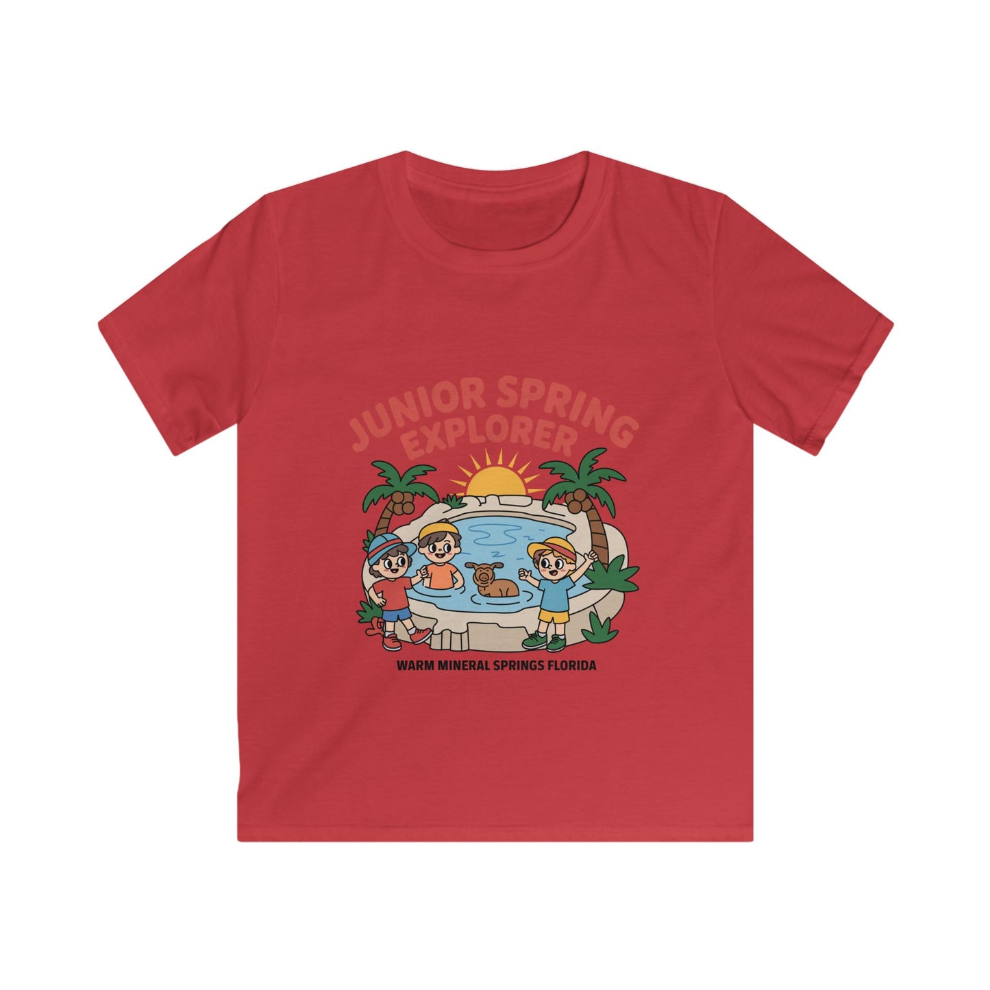 Warm Mineral Springs Junior Spring Explorer Kids T-Shirt – Florida Souvenir