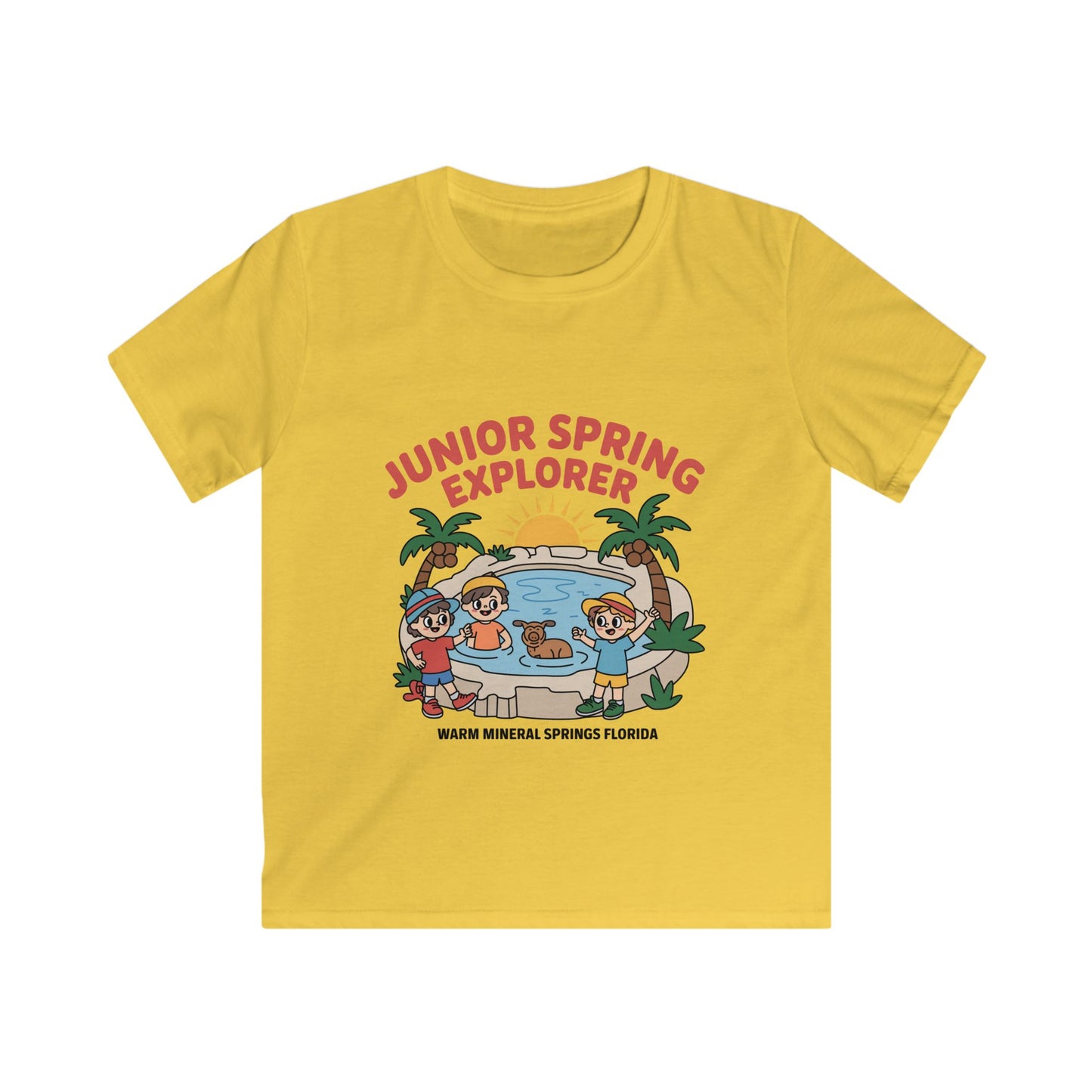 Warm Mineral Springs Junior Spring Explorer Kids T-Shirt – Florida Souvenir