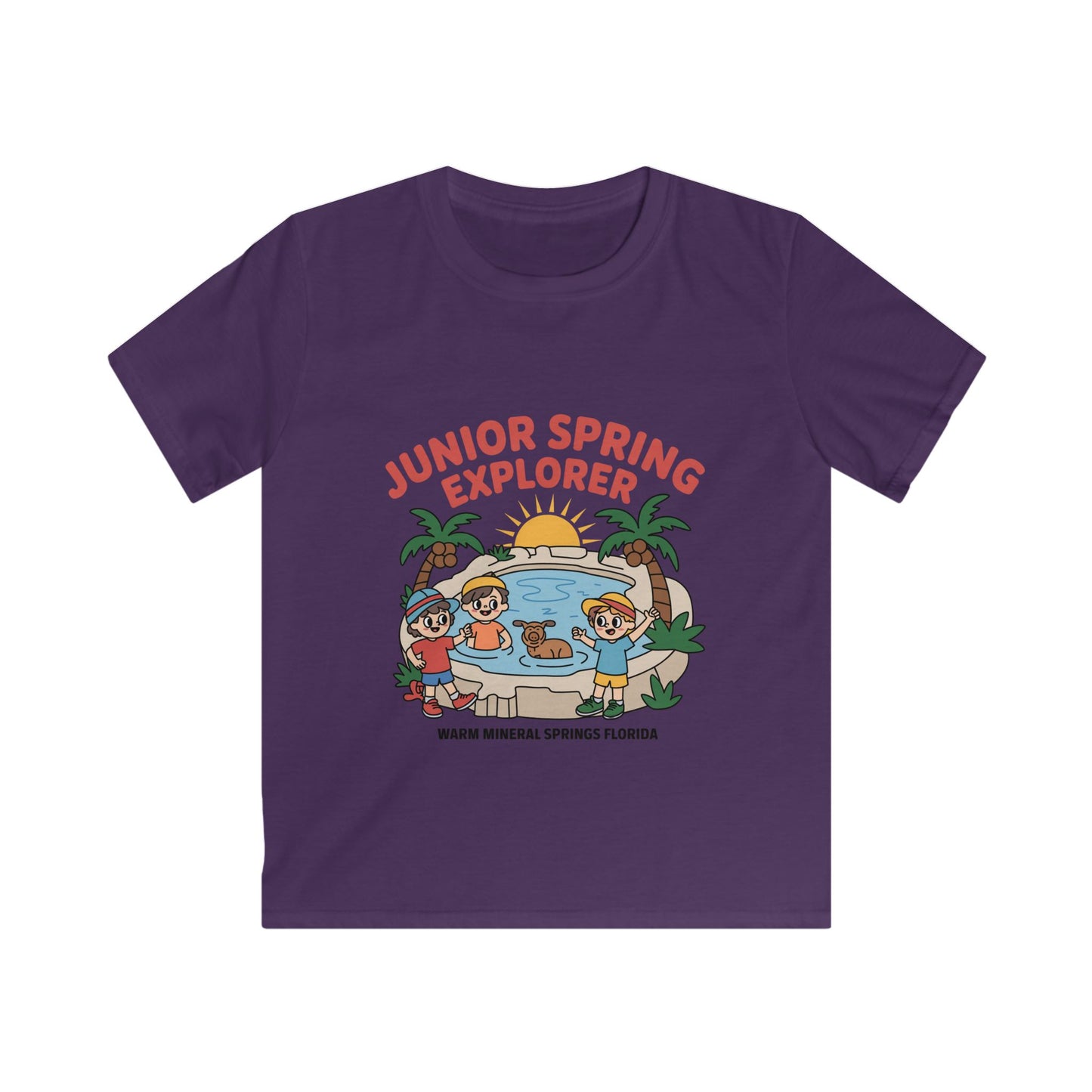 Warm Mineral Springs Junior Spring Explorer Kids T-Shirt – Florida Souvenir